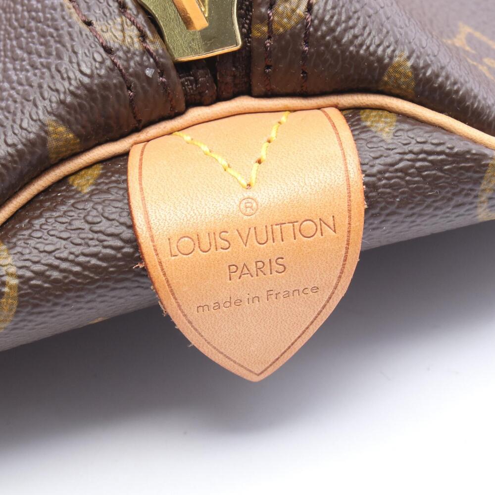 Louis Vuitton Keepall Boston Bag Canvas Leather Monogram Brown